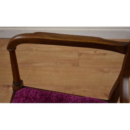 Antiker Edwardianischer Inlaid Stuhl aus Mahagoni