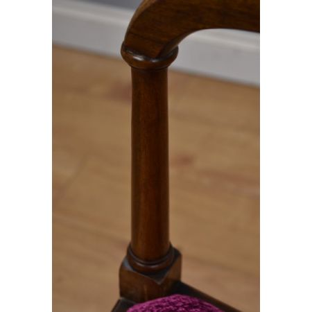 Antiker Edwardianischer Inlaid Stuhl aus Mahagoni