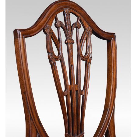 Satz von 10 Esszimmerstühlen aus Mahagoni von 1910