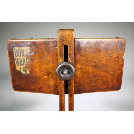 Edwardianischer Architektenstuhl Massivholz antik ca 1915