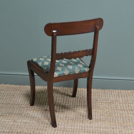 Sechs Regency Mahagoni Stühle Massivholz antik ca 1830