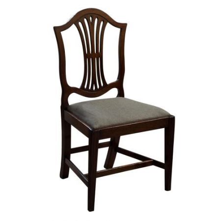 Sechs Georgianische Mahagoni Esszimmerstühle Massivholz antik