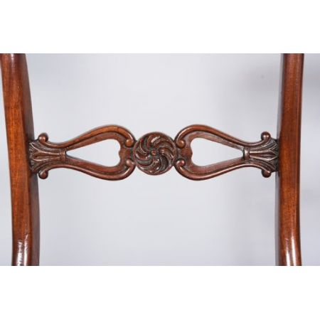 Sechs Regency Mahagoni Stühle Massivholz antik ca 1820