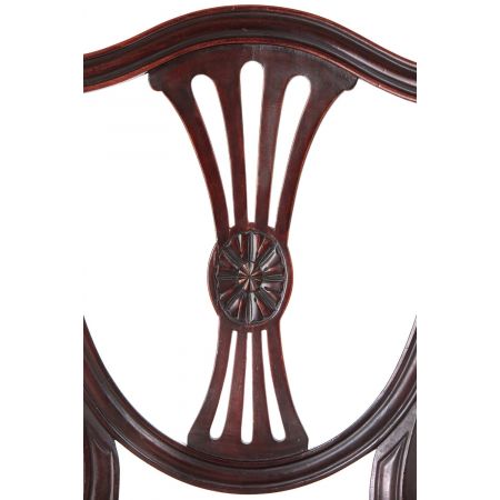 Paar Mahagoni Stühle Massivholz antik ca 1880