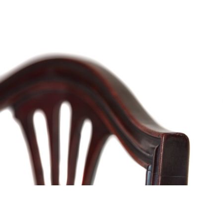 Paar Mahagoni Stühle Massivholz antik ca 1880