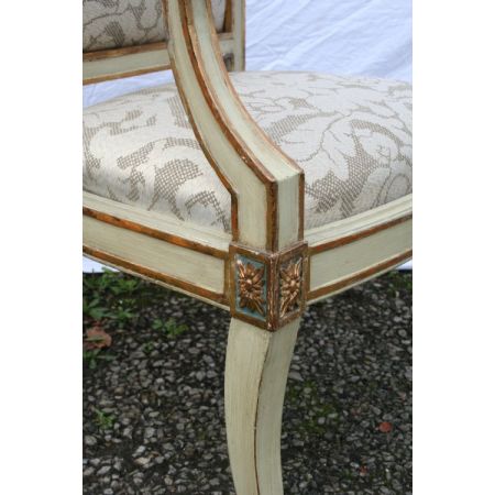 Paar italienisches Massivholz Stühle antik ca 1800