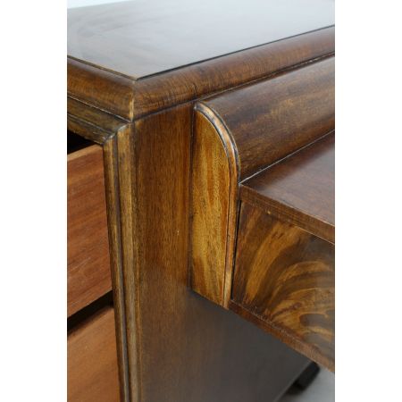 Art Deco Nussbaum Kinder Schreibtisch Massivholz antik ca 1930