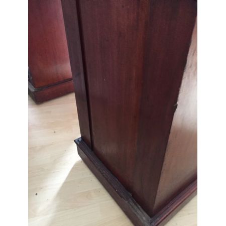 Viktorianischer Mahagoni Zylinder Schreibtisch Massivholz antik ca 1880