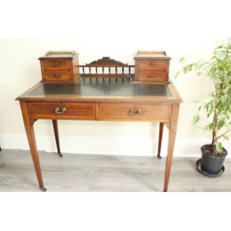 Edwardianischer Mahagoni Ladys Desk Massivholz antik ca 1900