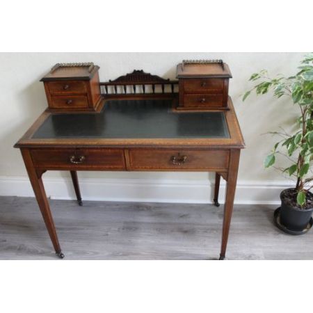 Edwardianischer Mahagoni Ladys Desk Massivholz antik ca 1900