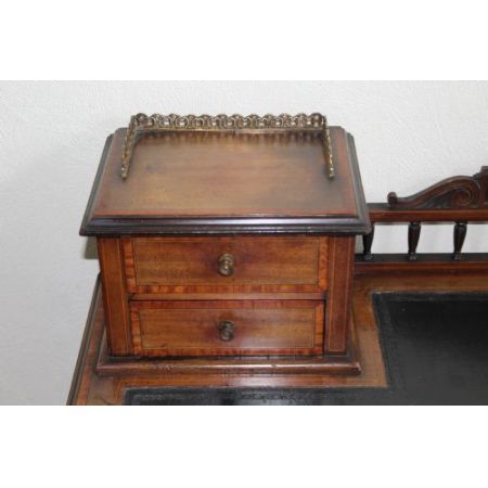 Edwardianischer Mahagoni Ladys Desk Massivholz antik ca 1900