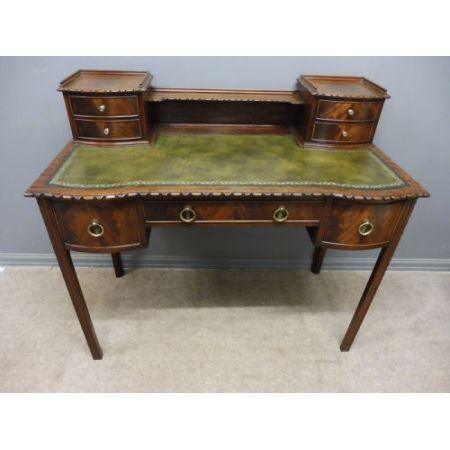 Edwardiaischer Mahagoni Schreibtisch Massivholz antik ca 1890