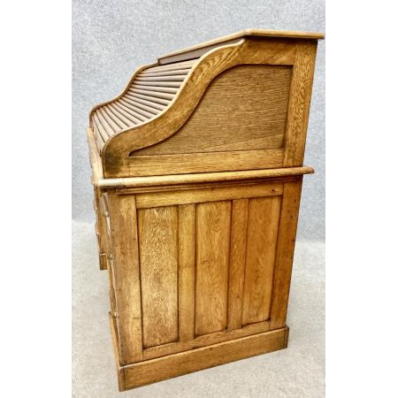 Eichen Rolltop Schreibtisch Massivholz antik ca 1920