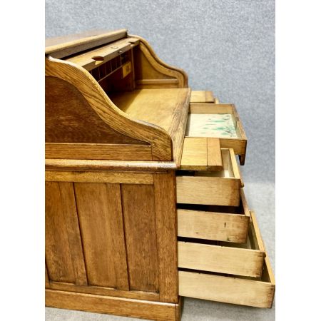 Eichen Rolltop Schreibtisch Massivholz antik ca 1920