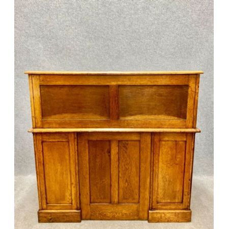 Eichen Rolltop Schreibtisch Massivholz antik ca 1920