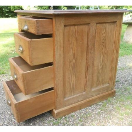 Edwardianischer Kiefernholz Schreibtisch Massivholz Weichholz antik ca 1900