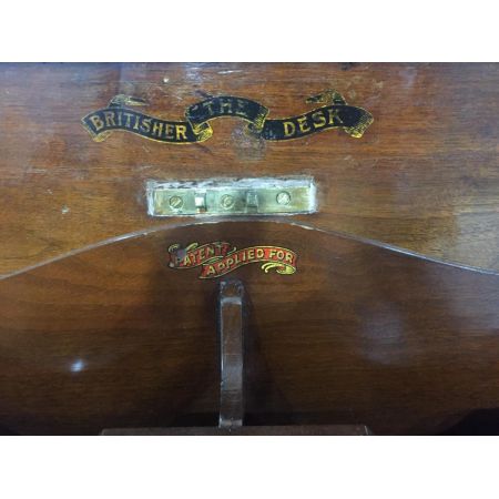 Der 'Britische Schreibtisch' Mahagoni Massivholz antik ca 1900