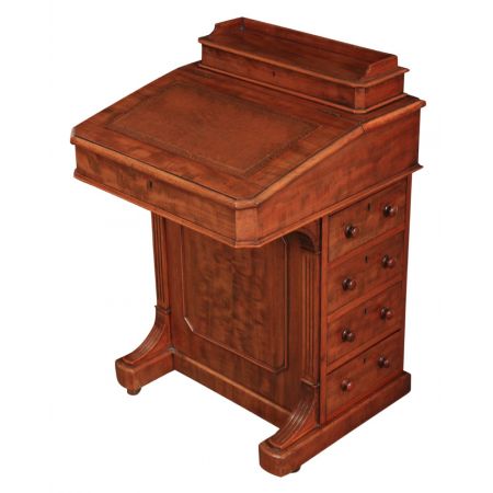 Mahagoni Davenport Schreibtisch Massivholz antik ca 1880