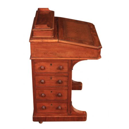 Mahagoni Davenport Schreibtisch Massivholz antik ca 1880