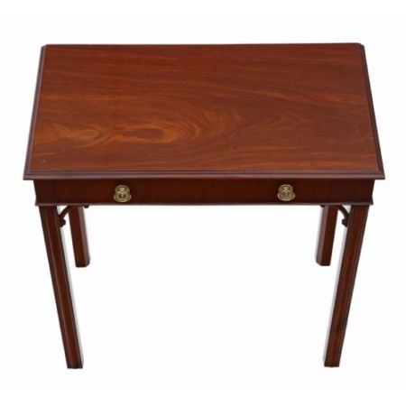 Georgianischer Mahagoni Schreibtisch Massivholz antik ca 1800