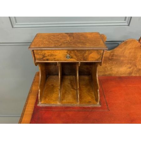 Nussbaum Schreibtisch Massivholz antik ca 1910