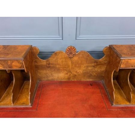 Nussbaum Schreibtisch Massivholz antik ca 1910