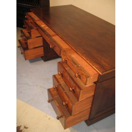 Eichen Schreibtisch Massivholz antik ca 1910