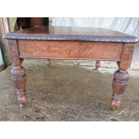 Viktorianischer Eichen Schreibtisch Massivholz antik ca 1880