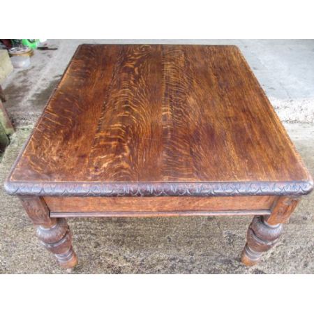 Viktorianischer Eichen Schreibtisch Massivholz antik ca 1880