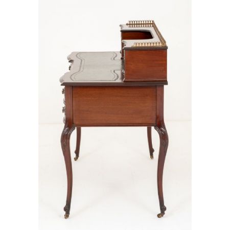 Chippendale Mahagoni Schreibtisch Massivholz antik ca 1890