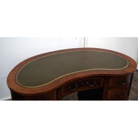 Mahagoni Schreibtisch Massivholz antik ca 1900