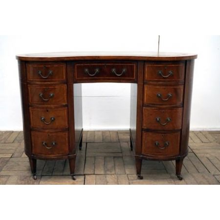 Mahagoni Schreibtisch Massivholz antik ca 1900