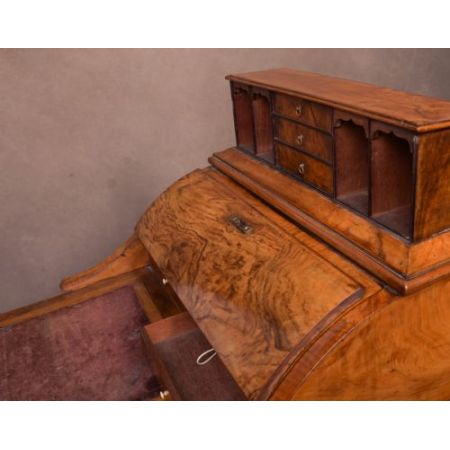 Viktorianischer Nussbaum Davenport Massivholz antik ca 1870