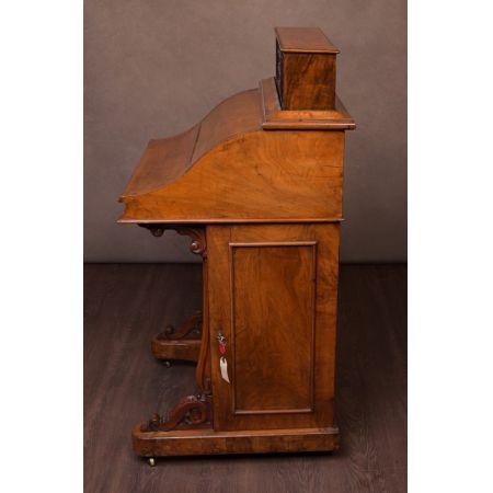 Viktorianischer Nussbaum Davenport Massivholz antik ca 1870