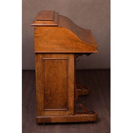 Viktorianischer Nussbaum Davenport Massivholz antik ca 1870