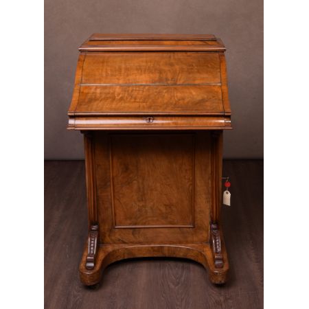 Viktorianischer Nussbaum Davenport Massivholz antik ca 1870