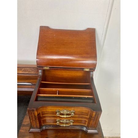 Viktorianischer Palisander Schreibtisch Massivholz antik ca 1890