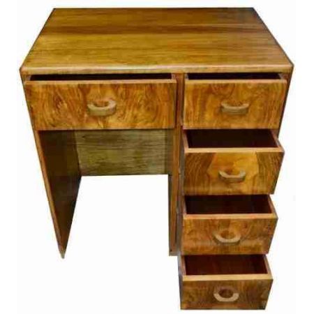 Art Deco Nussbaum Schreibtisch Massivholz antik ca 1930