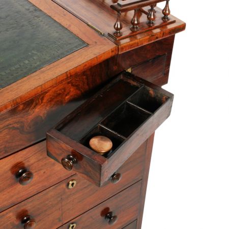 Georgianischer Palisander Schreibtisch Massivholz antik ca 1825