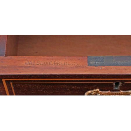 Antiker Viktorianischer Mahagoni Schreibtisch Massivholz ca. 1880