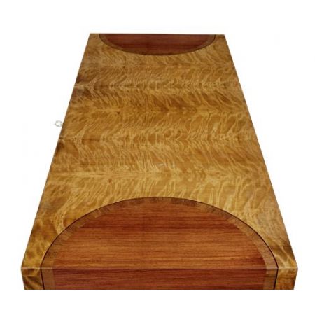 Art Deco Mahagoni Schreibtisch Massivholz antik ca 1930