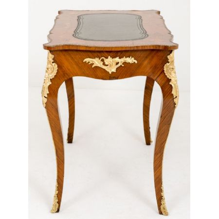 Nussbaum Schreibtisch Massivholz antik ca 1860