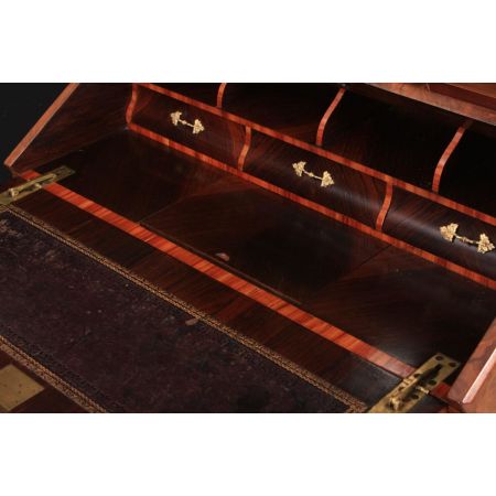 Viktorianischer Massivholz Schreibtisch antik ca 1880