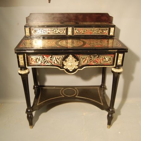 Ebenholz Schreibtisch Massivholz antik 19. Jahrhundert