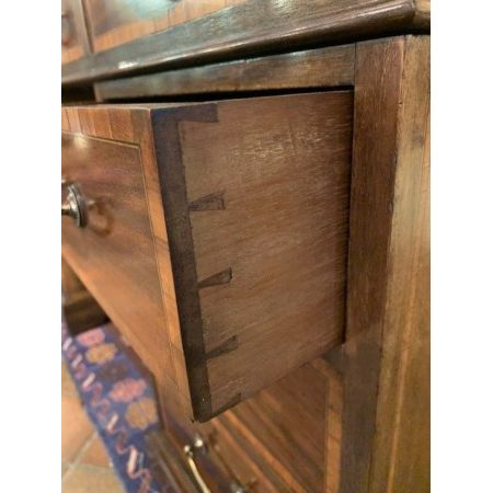 Edwardianischer Mahagoni Schreibtisch Massivholz antik ca 1910