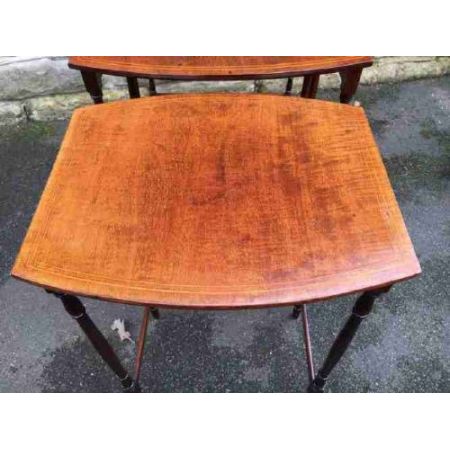Edwardian Nest of Tables 3er Set aus Mahagoni 
