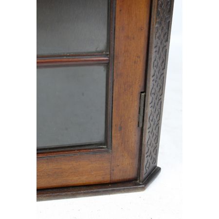 antiker Eckschrank aus Mahagoni Massivholz 1905