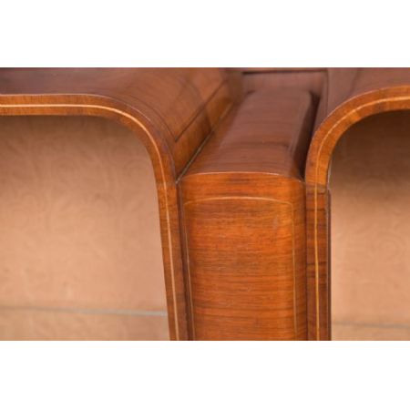 walnut chinoiserie decorated display cabinet