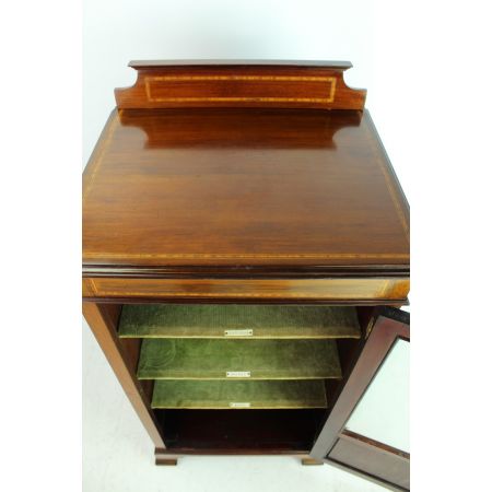 antiker Musikschrank Mahagoni Massivholz 1905