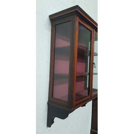 antiker Bücherschrank Massivholz 20. Jahrhundert